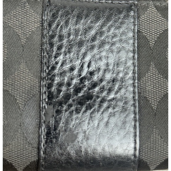 Coach Julia Black Signature Accordion Zip‎ Around Wallet 8x4 - Picture 3 of 8